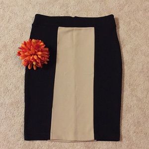 Forever 21 Color Blocked Pencil Skirt- NWT